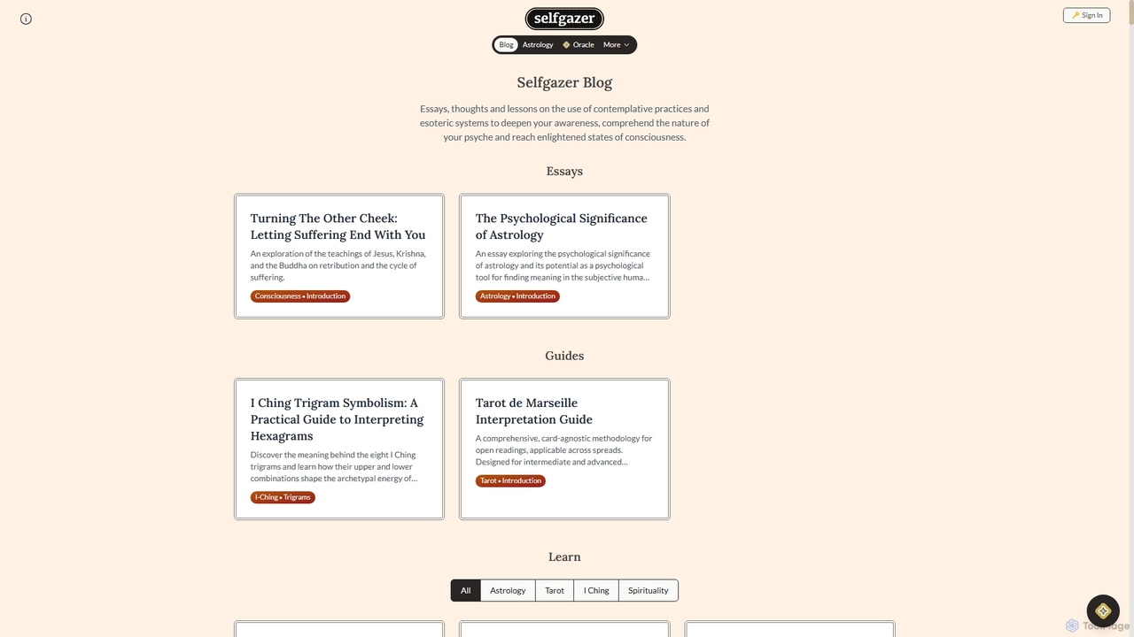 Selfgazer Blog - Thoughts and Lessons on Tarot, Astrology and the Path of Self-Discovery for Selfgazer