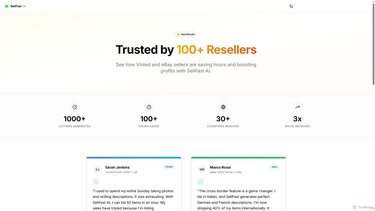 Success Stories | Real Results from SellFast AI Users | SellFast AI for Sellfast
