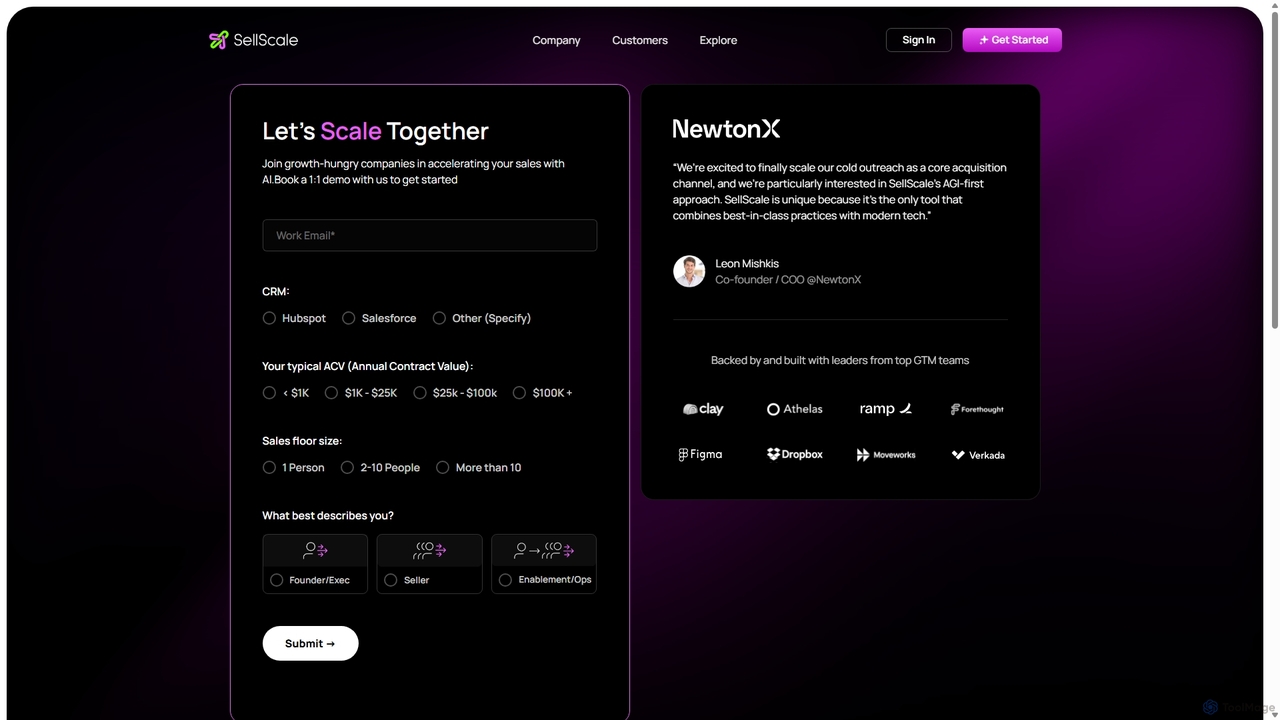 Get Started for SellScale