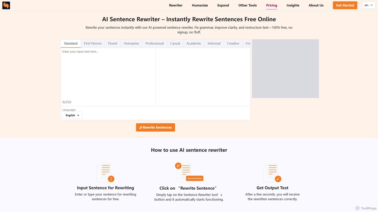 sentencerewriter.net
