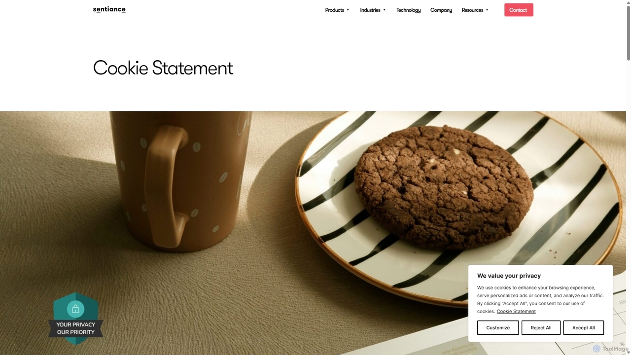 Cookie Statement - Sentiance for Sentiance