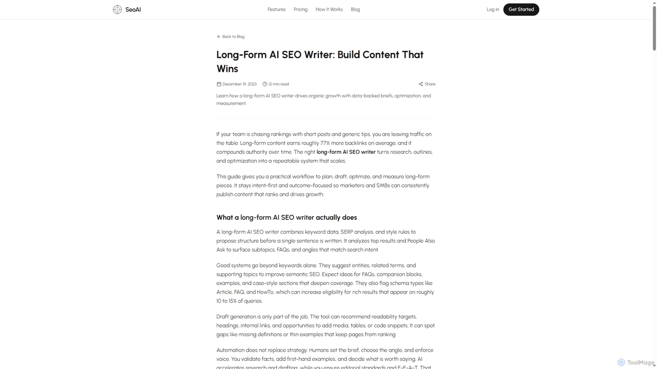 Long-Form AI SEO Writer: Build Content That Wins | SEO AI for SEO AI