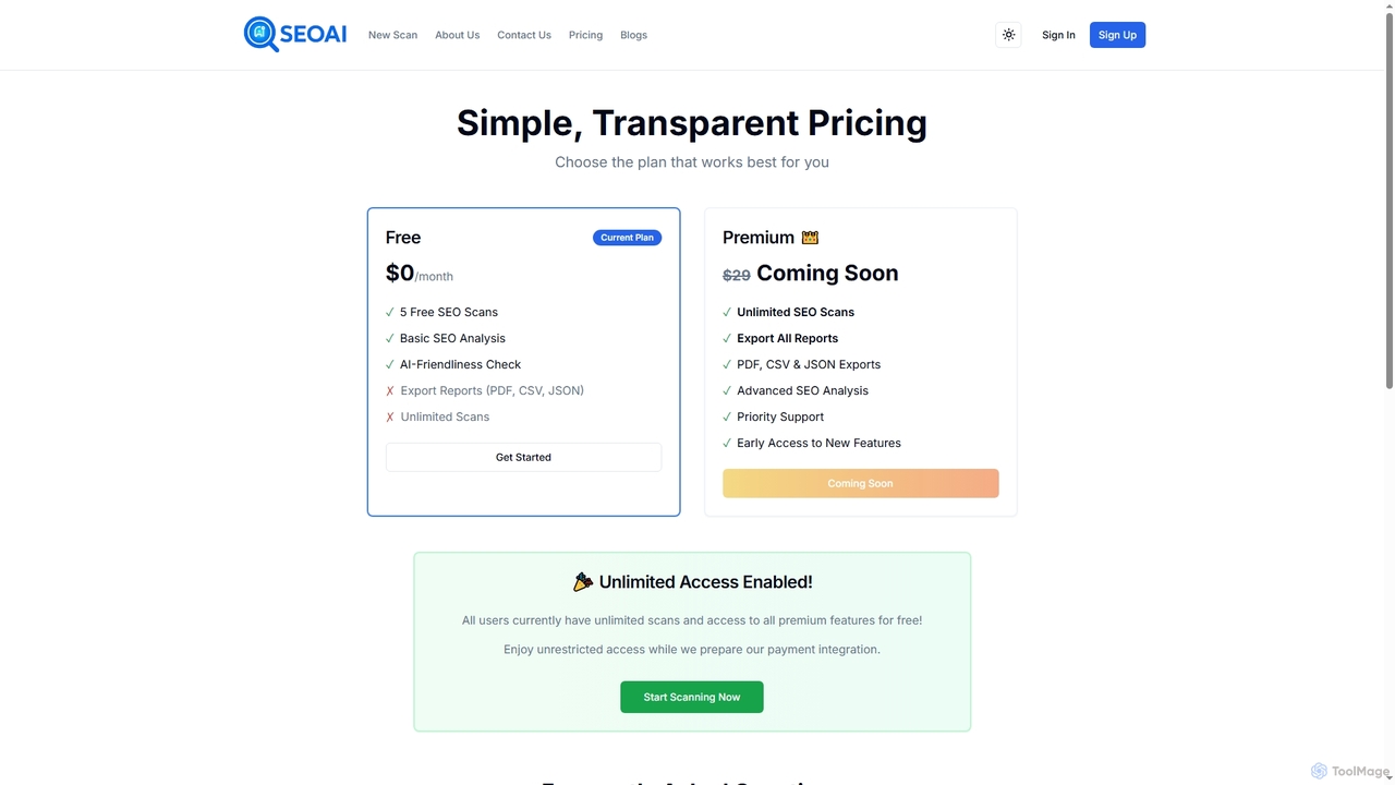 AI SEO & Website Scan Tool - SEO.AI for SEO.AI