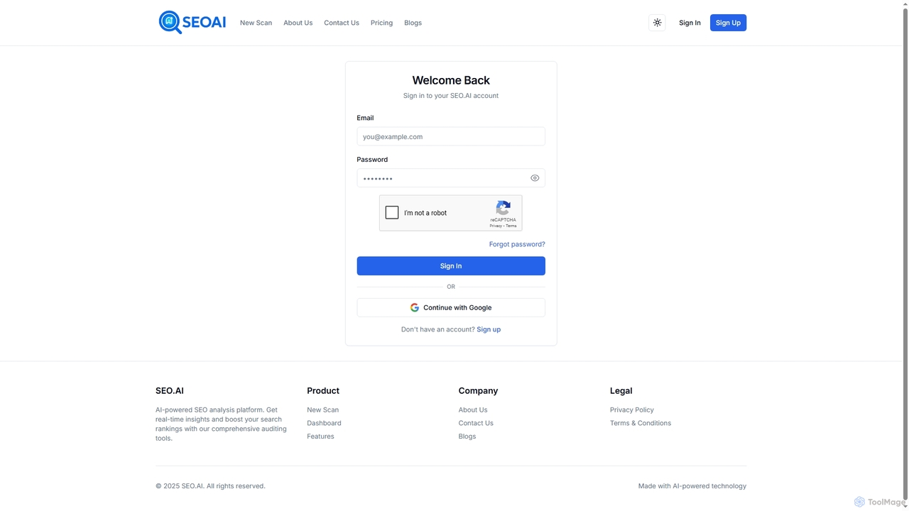 AI SEO & Website Scan Tool - SEO.AI for SEO.AI