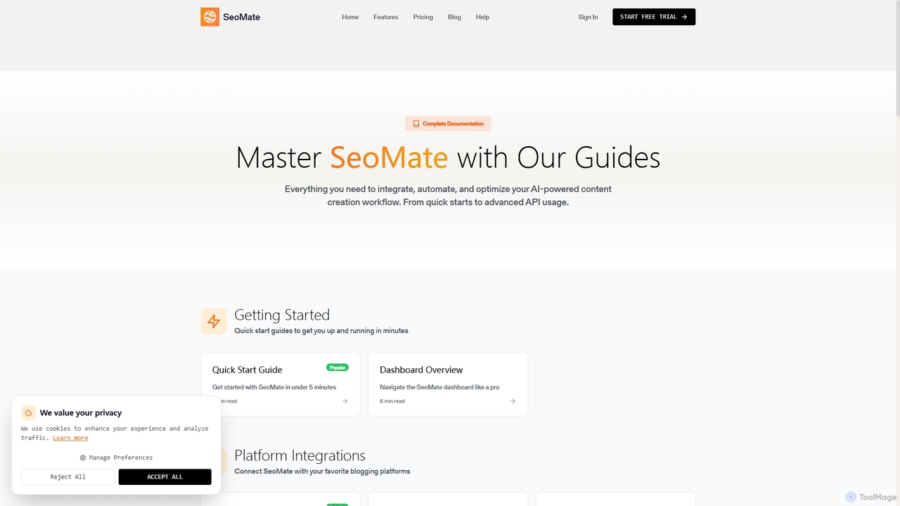 Documentation - SeoMate AI Writer | Setup Guides & Tutorials for Seomate