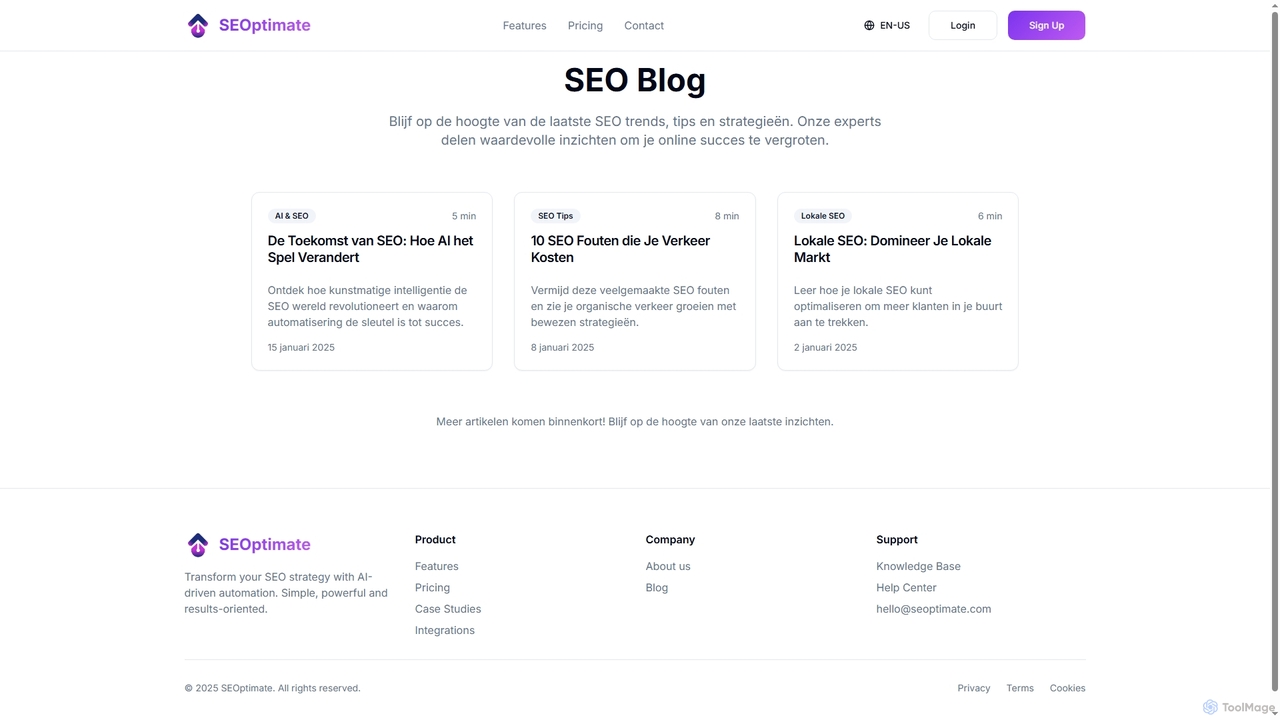 SEO Automatiseren - AI-Powered SEO Content Automatisering for Seoptimate