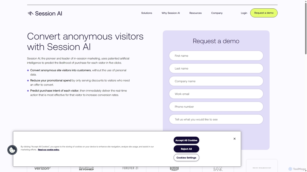 Request a Demo - Session AI for Session AI