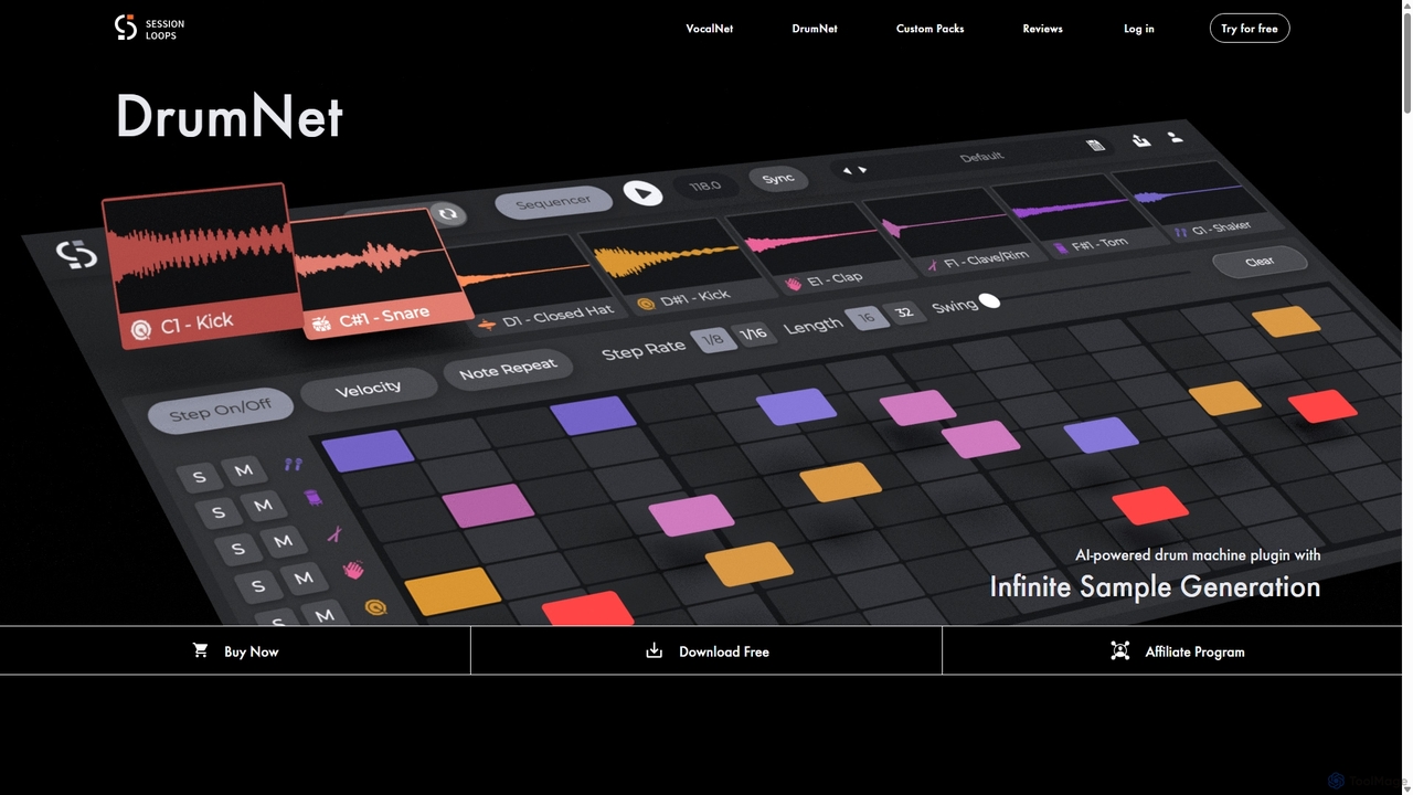 DrumNet - Generate drum samples in seconds with infinite variations | Session Loops for Session Loops