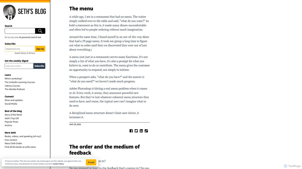 Seth's Blog