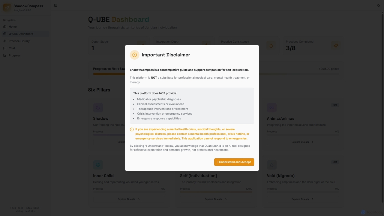 ShadowCompass - AI-Native Self-Discovery with QuantumKid for ShadowCompass