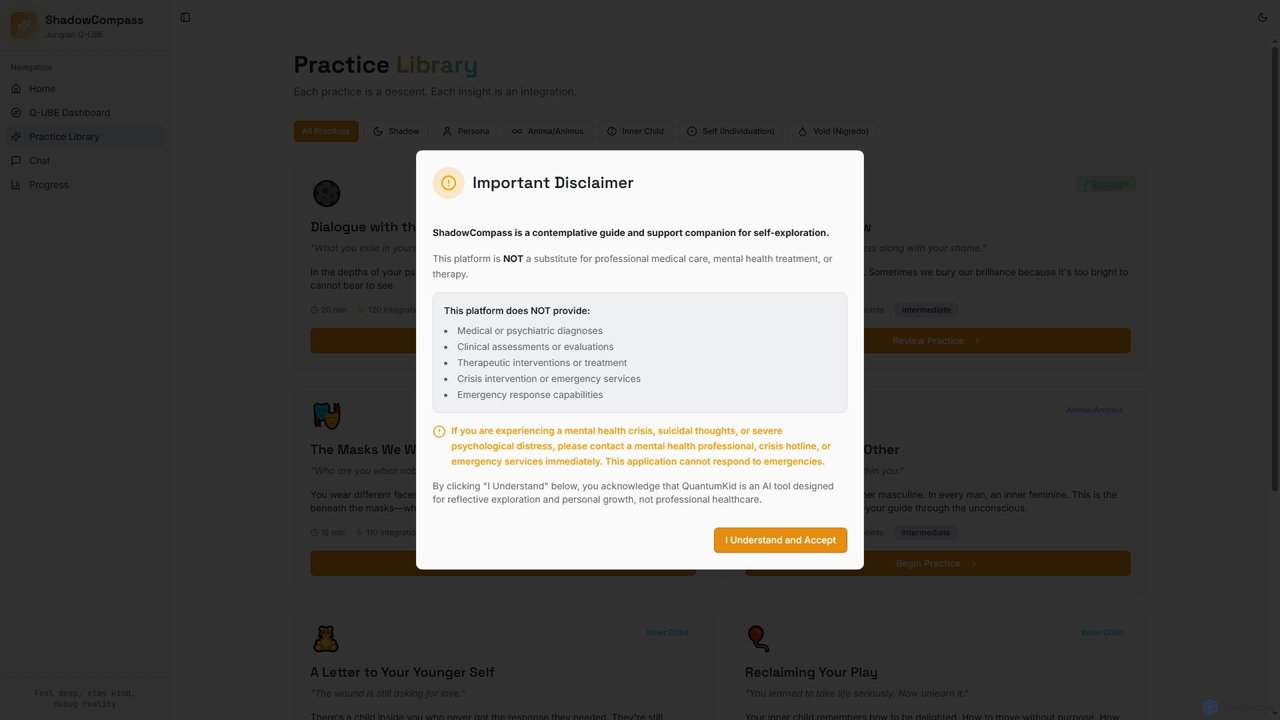 ShadowCompass - AI-Native Self-Discovery with QuantumKid for ShadowCompass