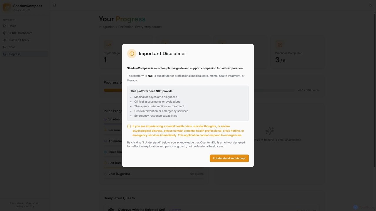 ShadowCompass - AI-Native Self-Discovery with QuantumKid for ShadowCompass