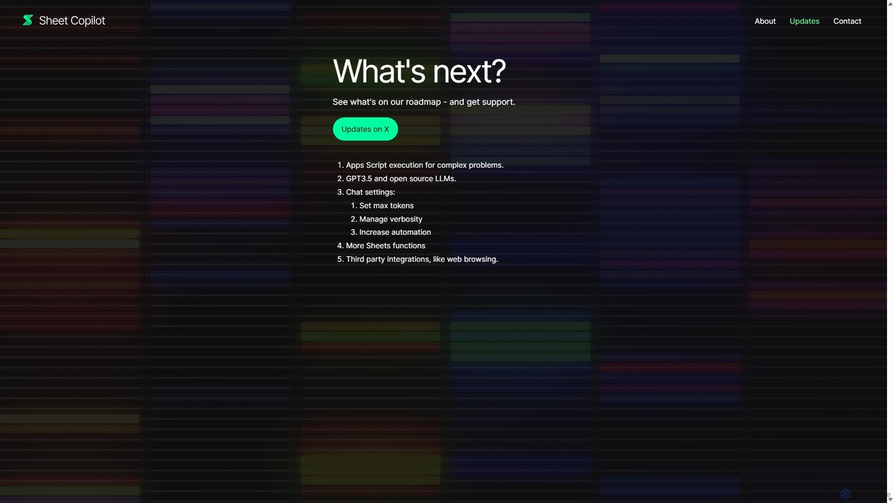 Roadmap | Sheet Copilot for Sheet Copilot