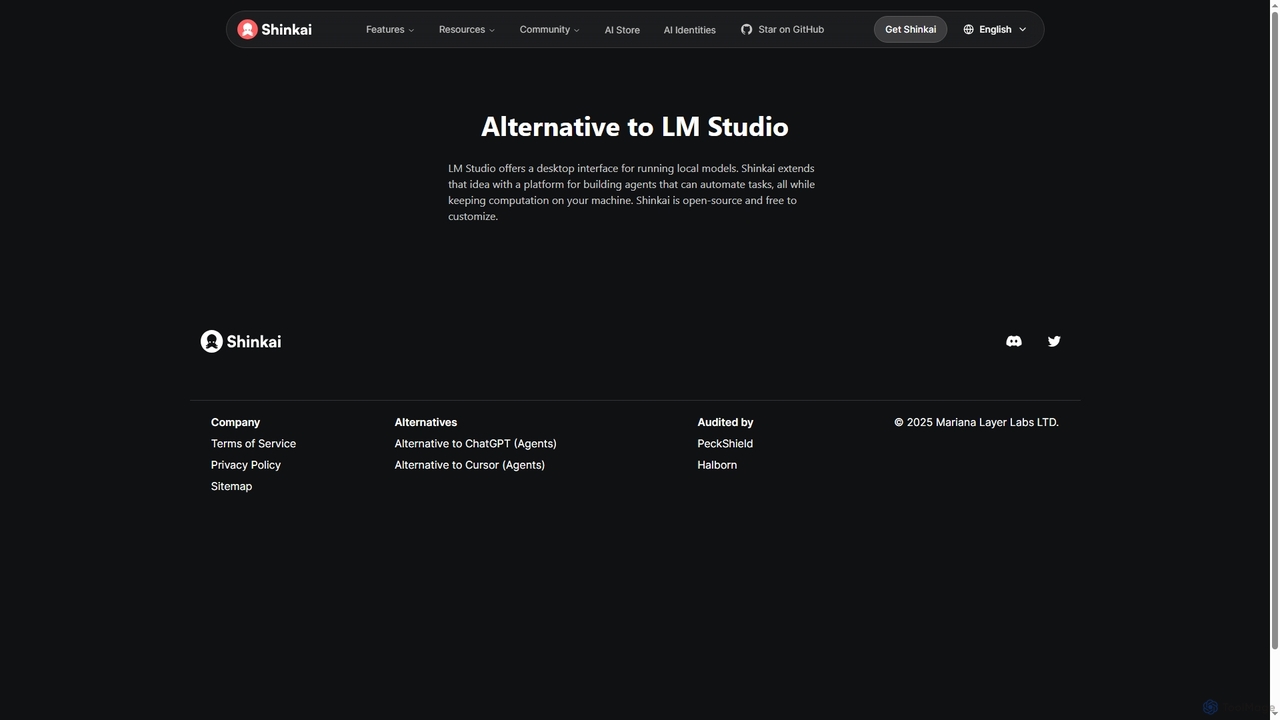 Alternative to LM Studio | Shinkai for Shinkai