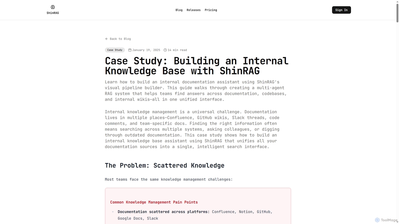 Case Study: Building an Internal Knowledge Base with ShinRAG for Shinrag