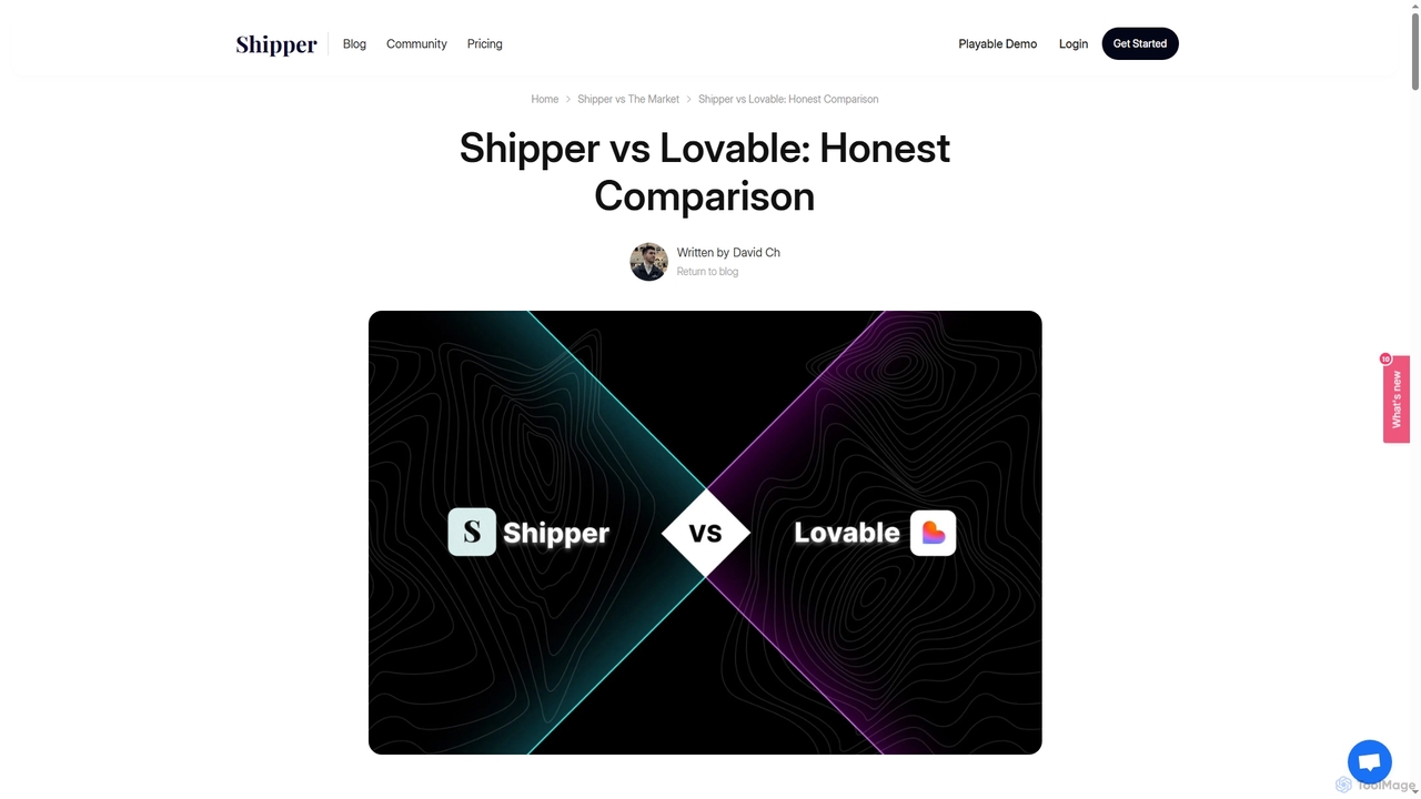 Shipper vs Lovable 2025: Which AI App Builder is Better? for Shipper