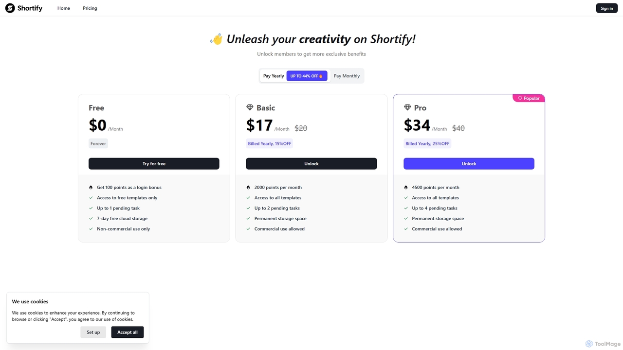 AI Marketing Templates – Generate Ads & Social Content Fast for Shortify