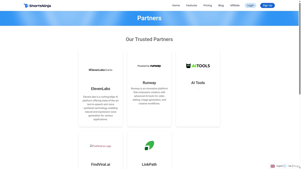 Partners - ShortsNinja | AI-Powered Short Video Automation for ShortsNinja