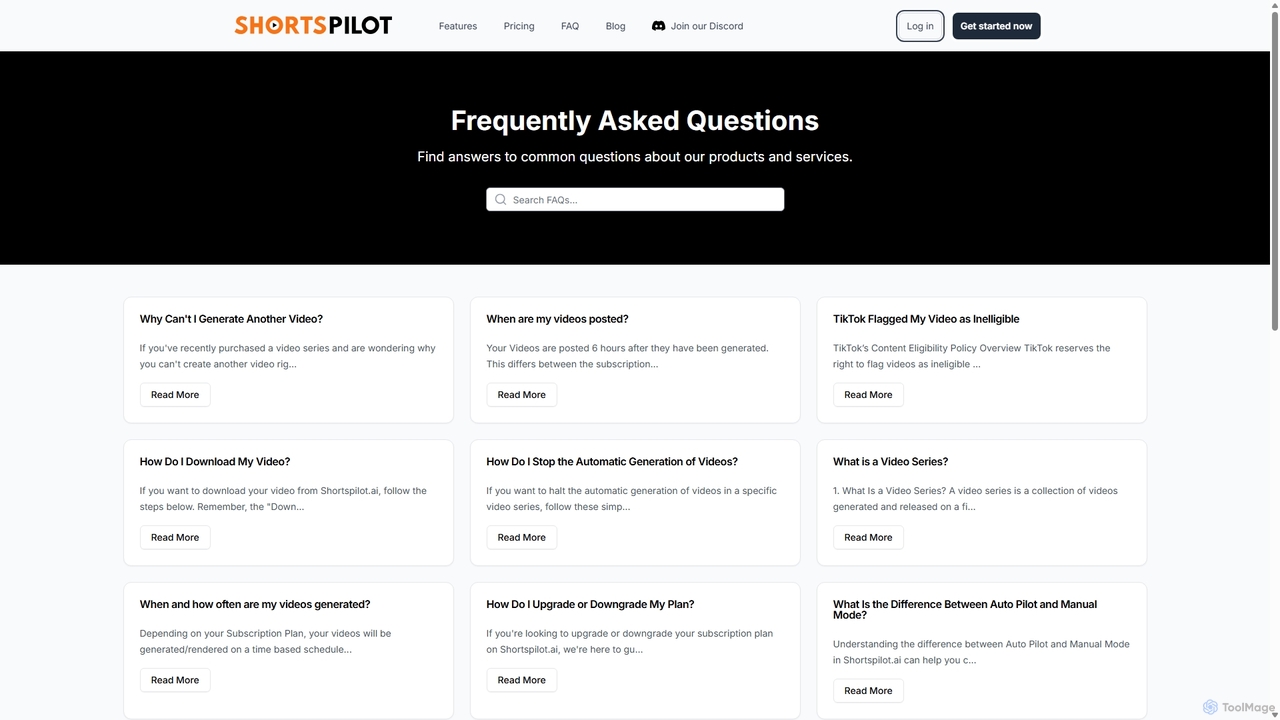 FAQ - Shortspilot AI | Shortspilot AI for Shortspilot