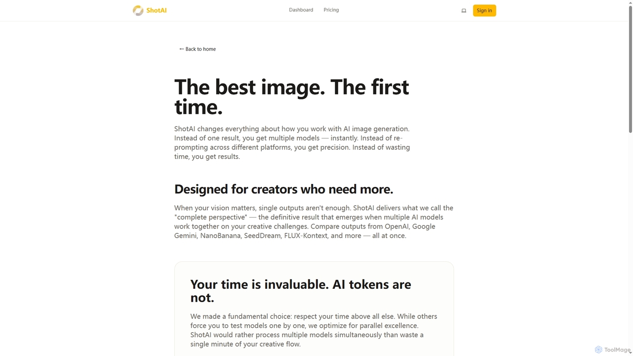 About ShotAI - Multi-Model AI Image Generation Platform for ShotAI