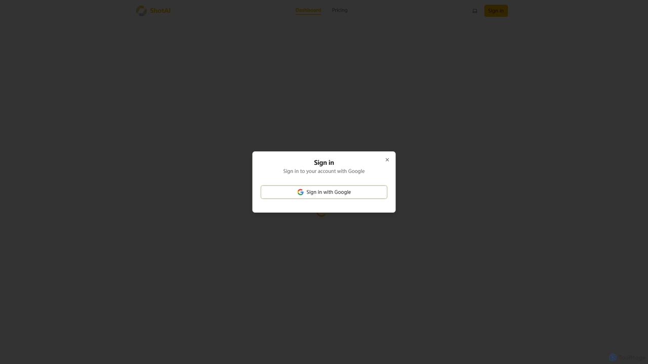 Dashboard - ShotAI for ShotAI
