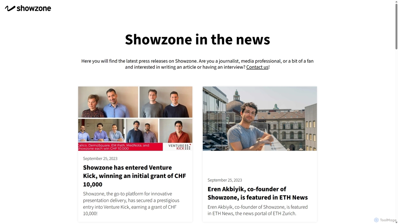 Showzone in the News for Showzone