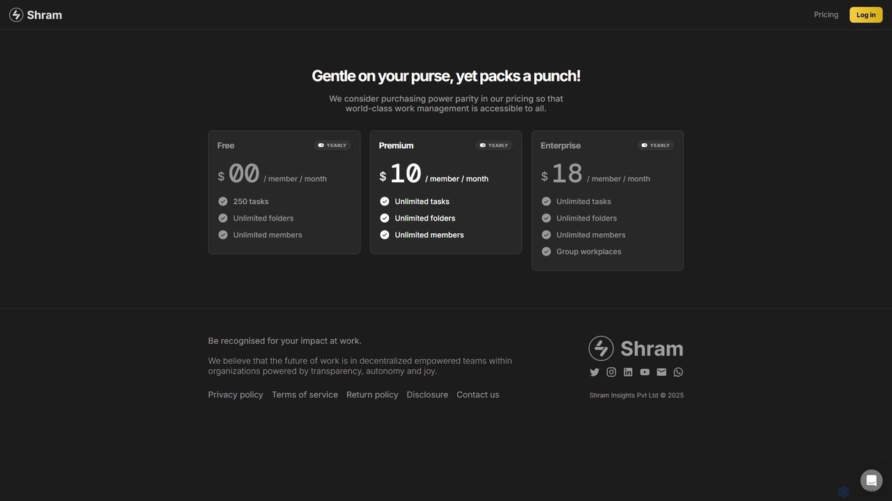 Shram: Delightful AI-powered work management for Shram