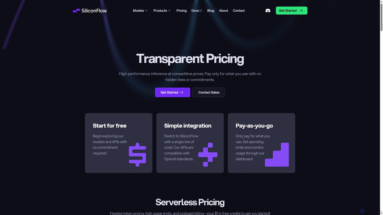 Pricing Plans - SiliconFlow | Transparent Pay-as-You-Go for SiliconFlow