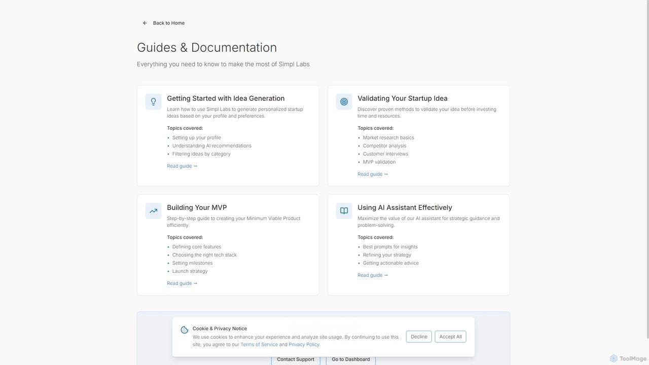 Simpl Labs - Generate and Optimize Startup Ideas for Simpl Labs