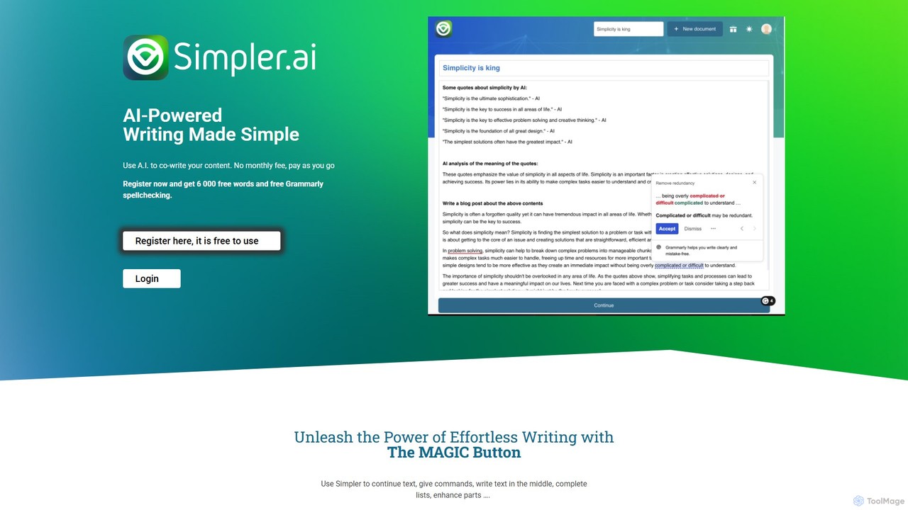 preview for Simpler.ai