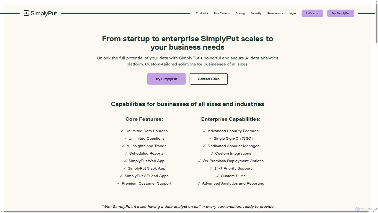 SimplyPut Pricing - Affordable Plans for Data Integration for SimplyPut