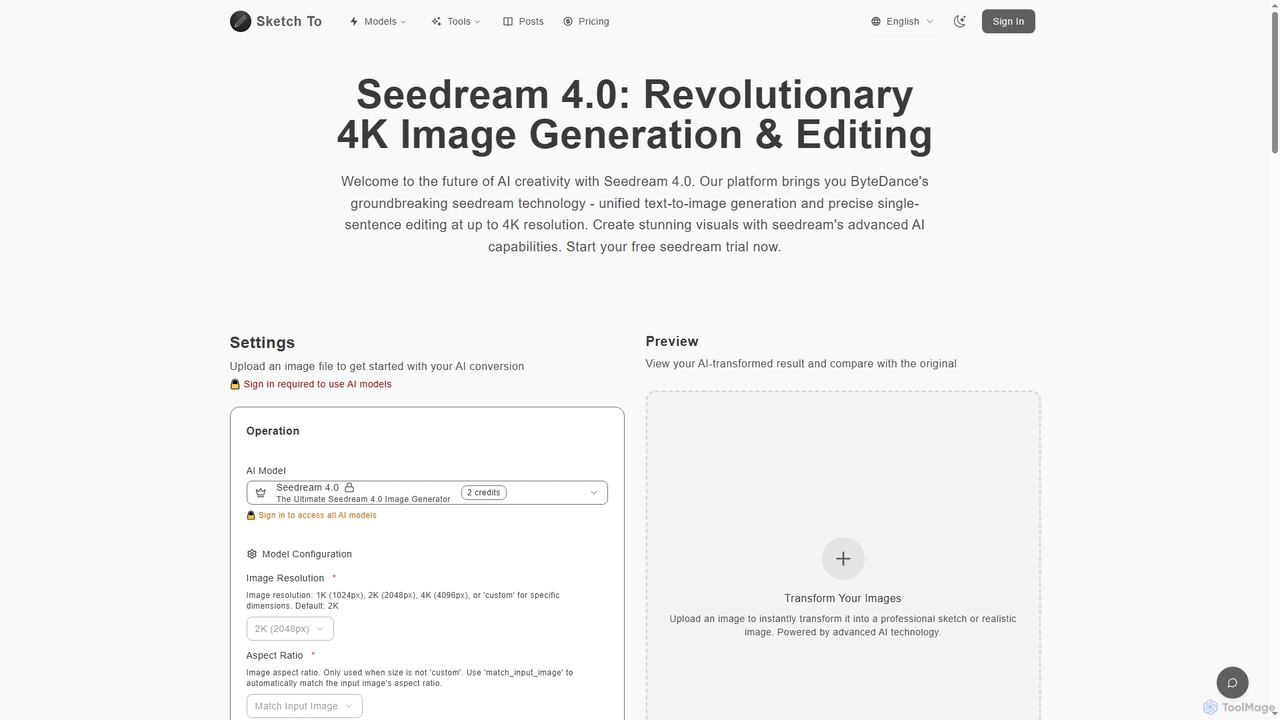 Seedream 4.0 AI: Advanced 4K Image Generation with Precise Editing | Sketchto for Sketch To