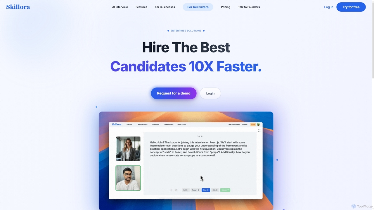 For Recruiters - Hire The Best Candidates Faster | Skillora for Skillora