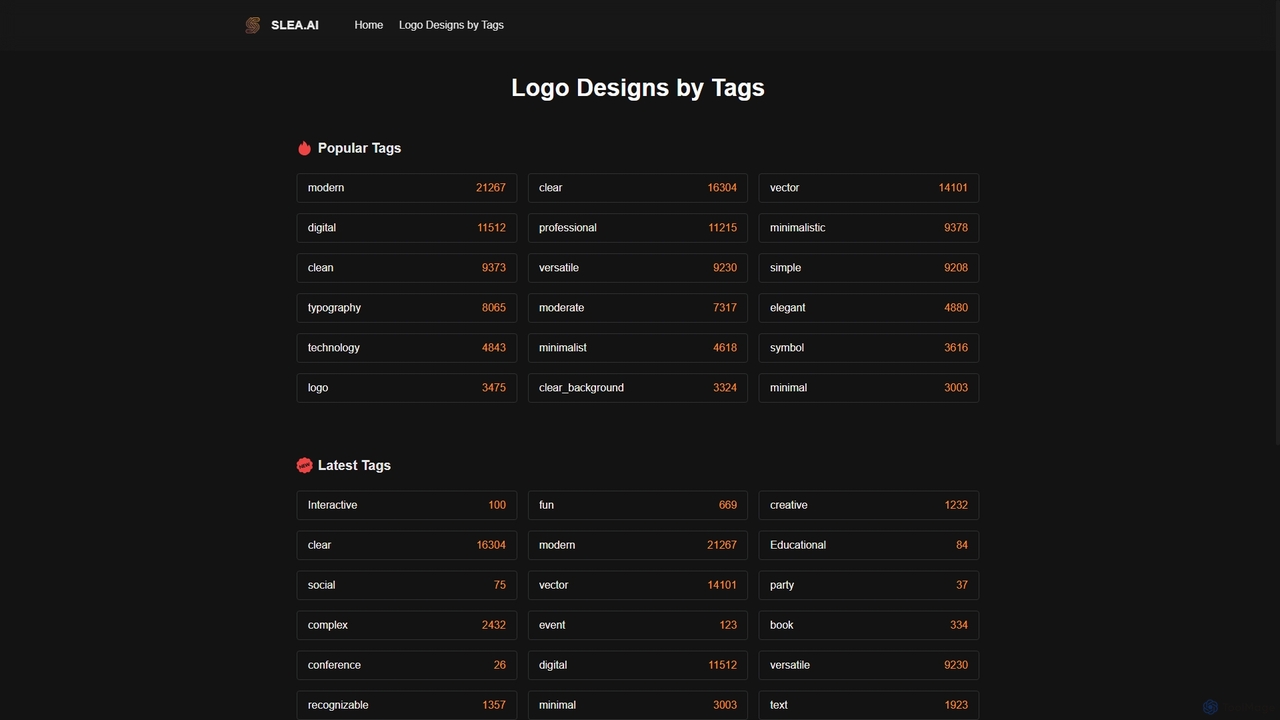 Logo Designs by Tags for Slea.ai