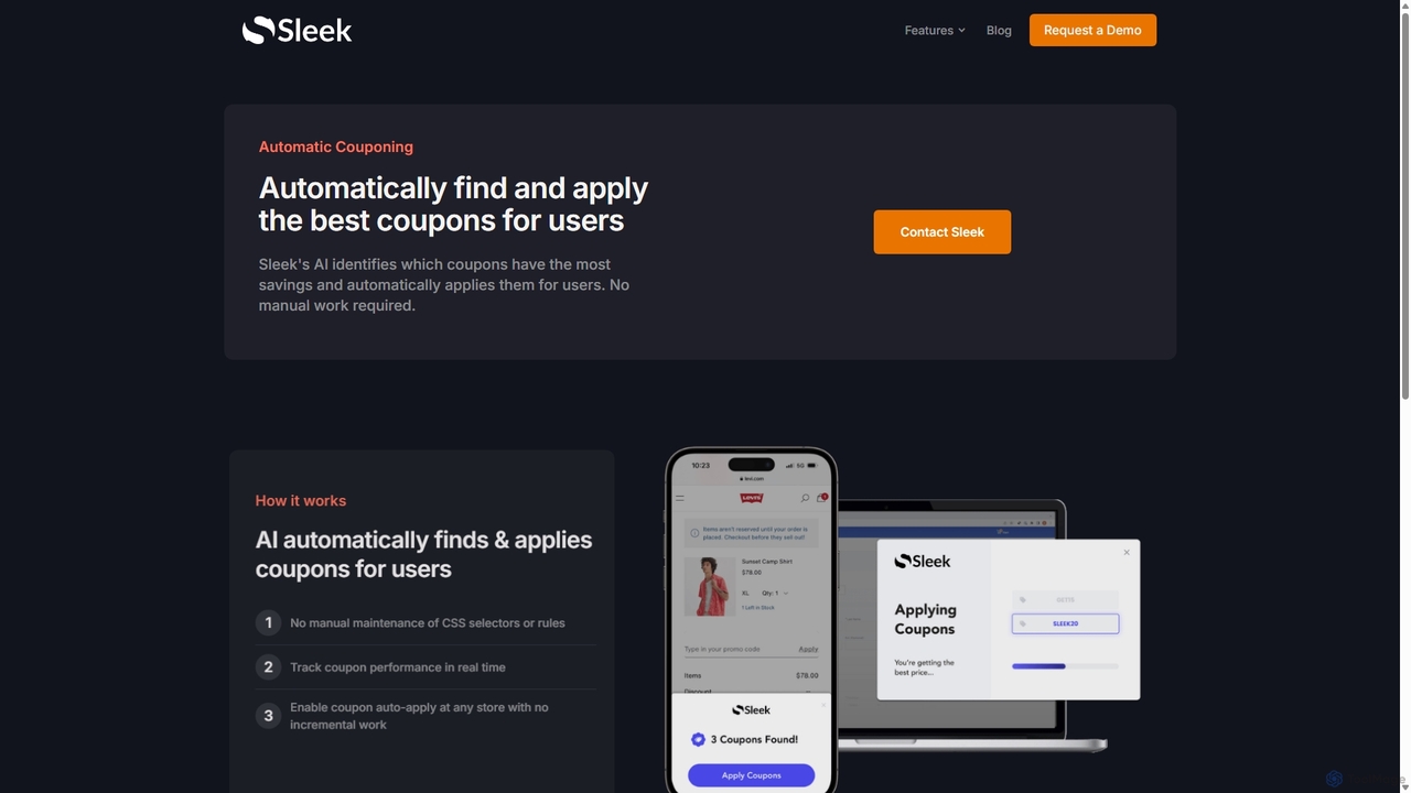 Offer Automatic Coupons With Sleek for Sleek