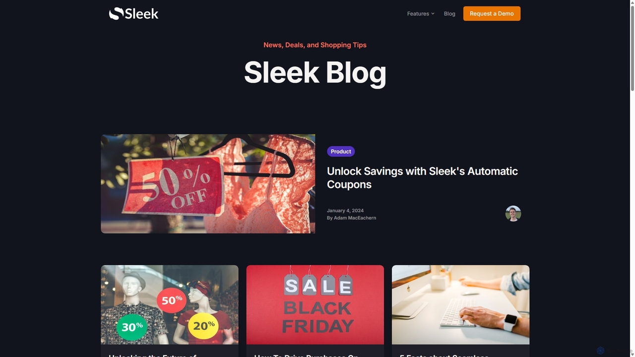 Sleek Blog for Sleek
