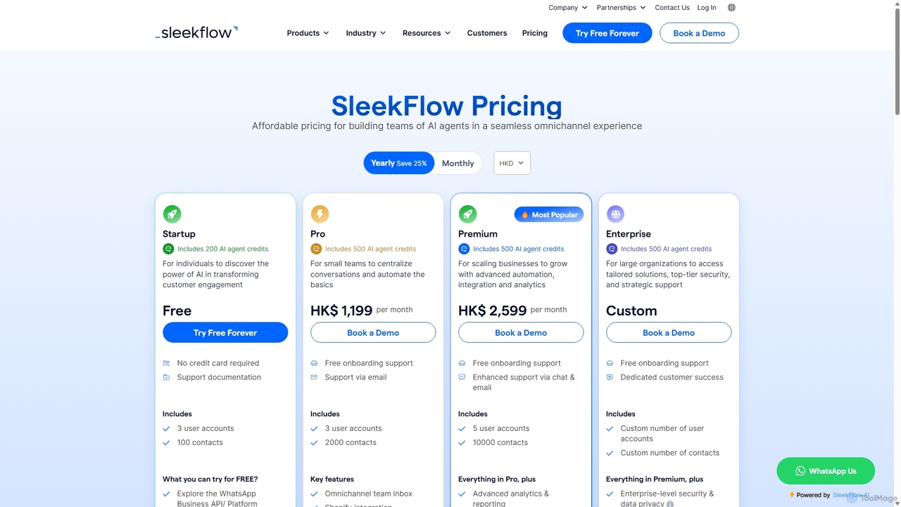 Pricing & Plans | SleekFlow for SleekFlow