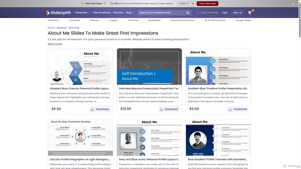 About Me Slide Templates to Introduce Yourself with Style | SlideUpLift for SlideUpLift