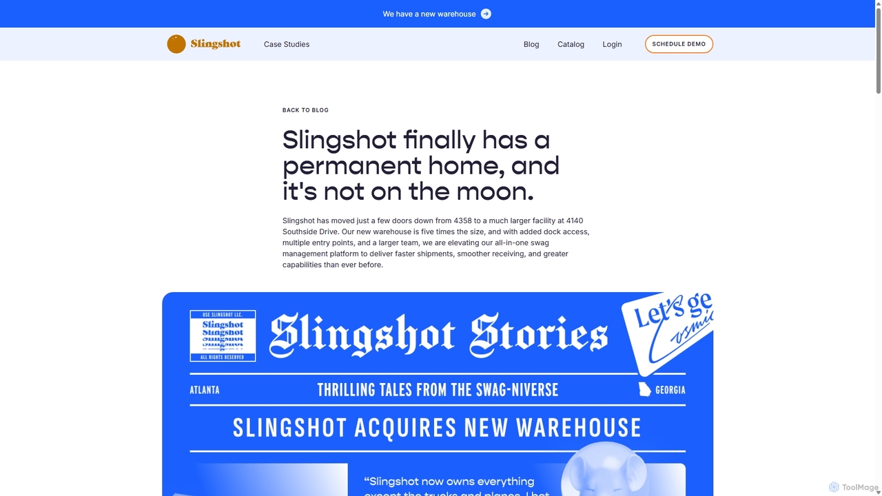 Slingshot finally has a permanent home, and it's not on the moon. - Slingshot for Slingshot