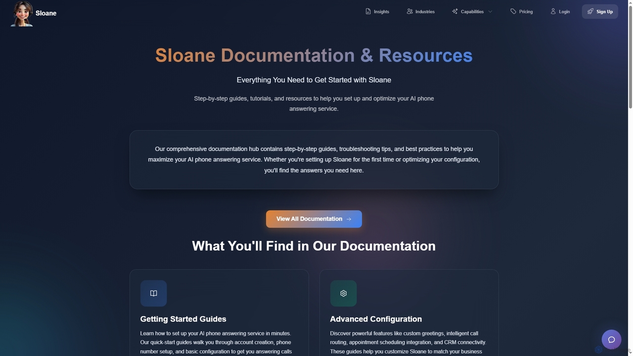 Sloane Product Documentation for Sloane