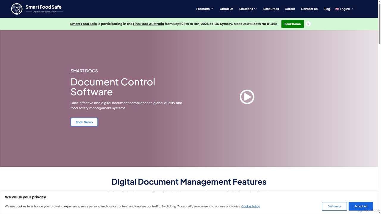 Document Control Software | Smart Food Safe for Smartfoodsafe