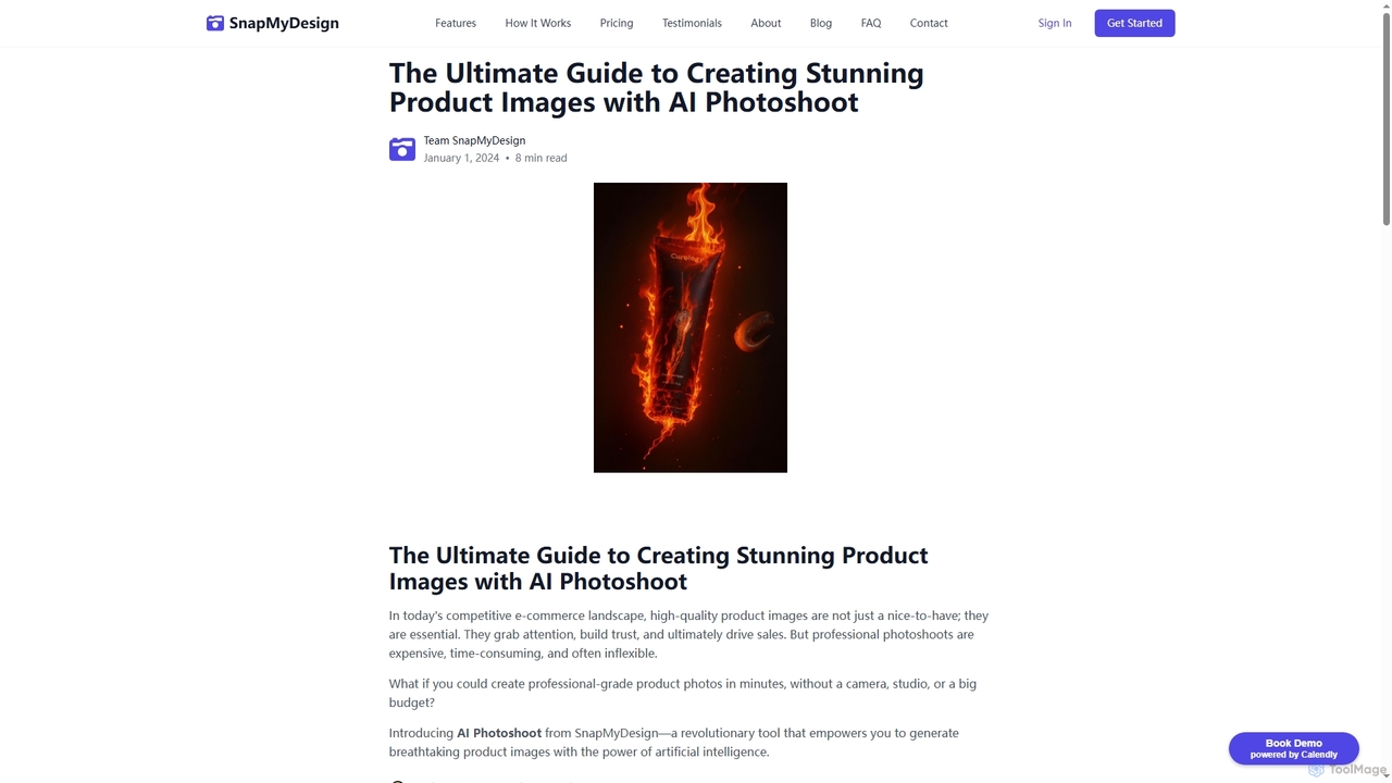 The Ultimate Guide to Creating Stunning Product Images with AI Photoshoot - SnapMyDesign Blog for SnapMyDesign
