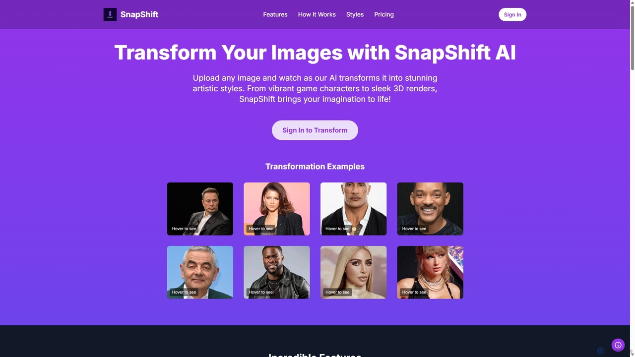 Snapshift