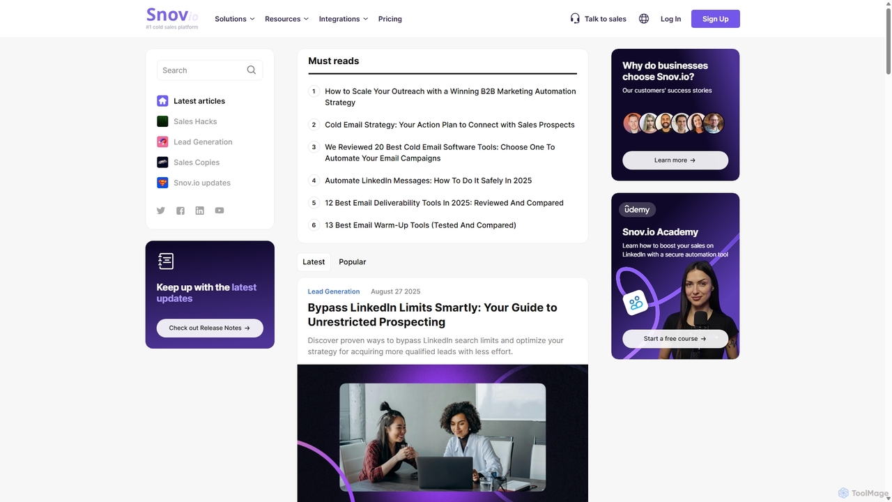 Snovio Labs • Sales, email marketing, and growth hacks for Snov.io