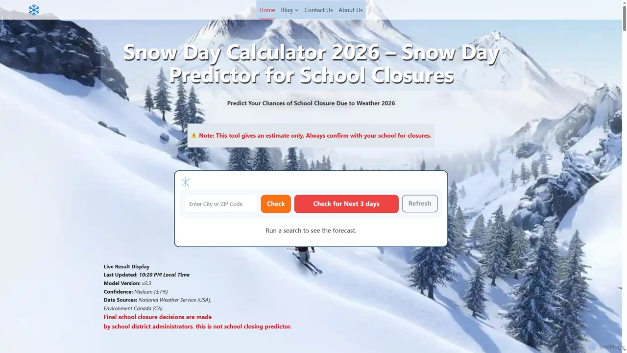 SnowdayAICalculator
