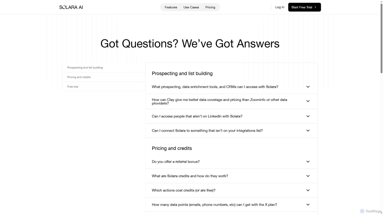 FAQ for Solara