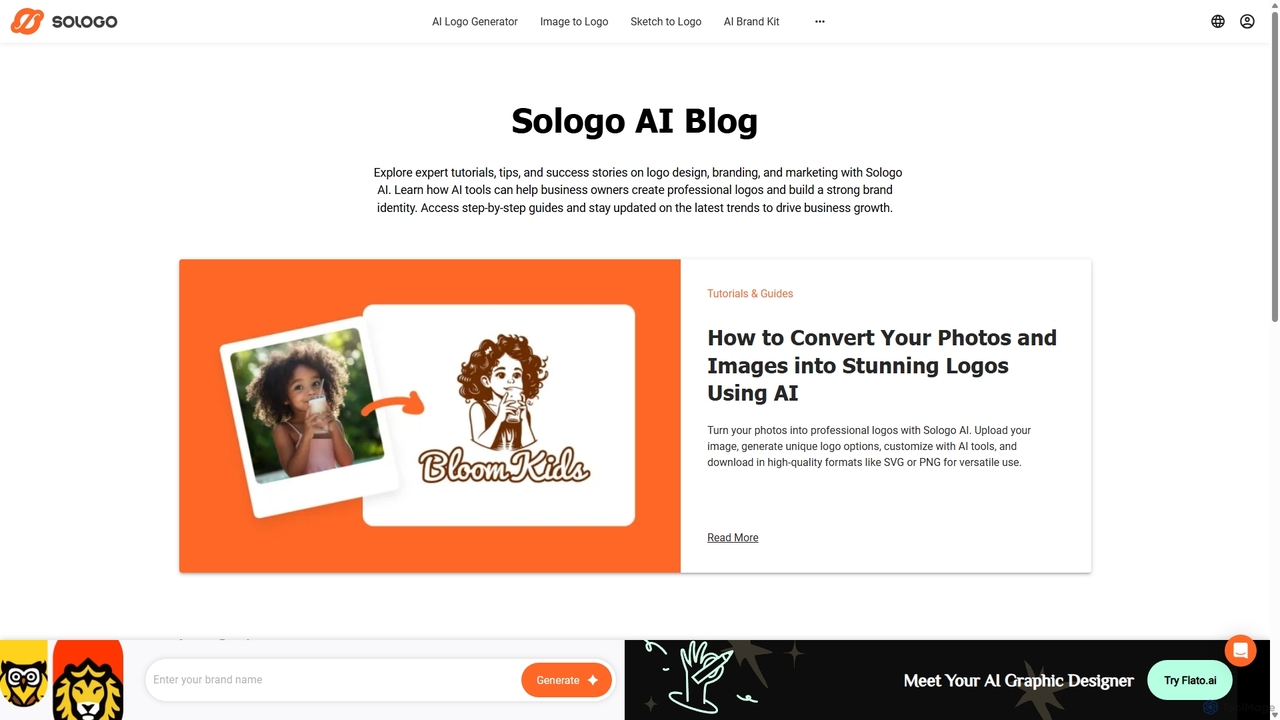 Sologo AI Blog: Learn about Logo Design, AI Design & Startup Branding | SologoAI for Sologo