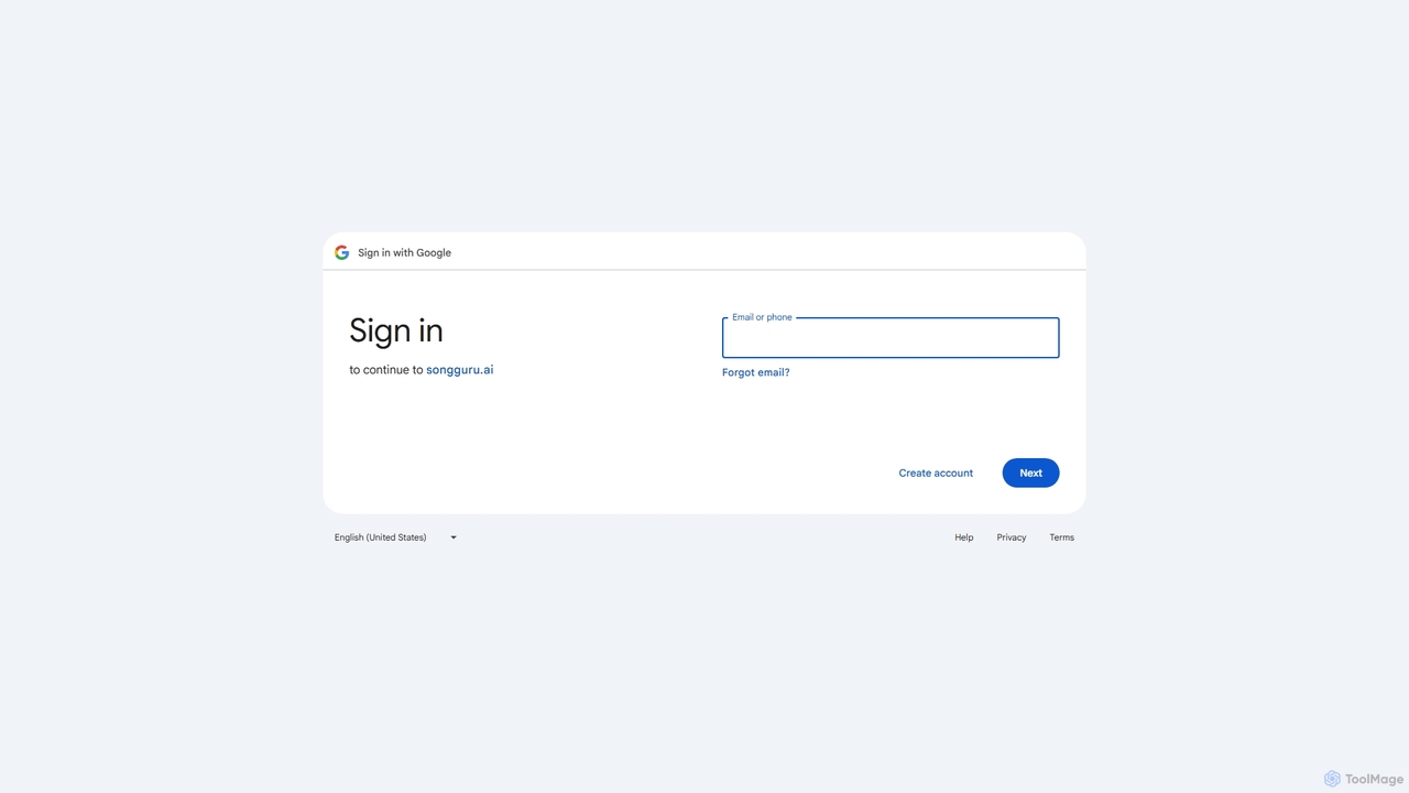 Sign in - Google Accounts for SongGuru