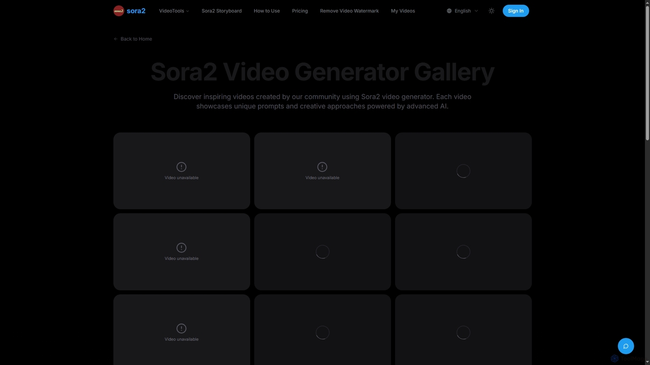 Sora2 Video Generator Gallery for Sora2 Video Generator