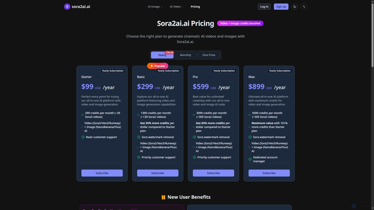 Sora2ai.ai Pricing | Sora2ai.ai - Early Access to Sora 2 AI Video Generation for Sora2ai